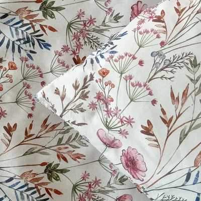 Örngott Lykke-li Rosa Blommigt 50x60 Classic Textile