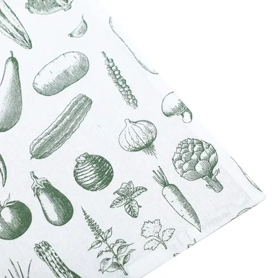 Kökshandduk Linnea Grön/Vit 50x70 4-pack Classic Textile