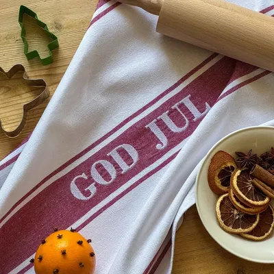 Kökshandduk God Jul 50x70 Recycled by Wille