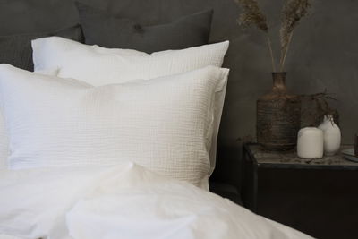 Enfärgat Vit Rolling Bäddset Enkeltäcke 150x210 Borganäs of Sweden