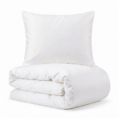 Bambu Bäddset Vit Enkeltäcke 150x210 Björk®