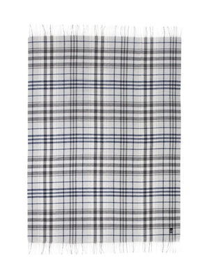 Pläd Tanger Grå Rutig 130x170 cm Kosta Linnewäfveri