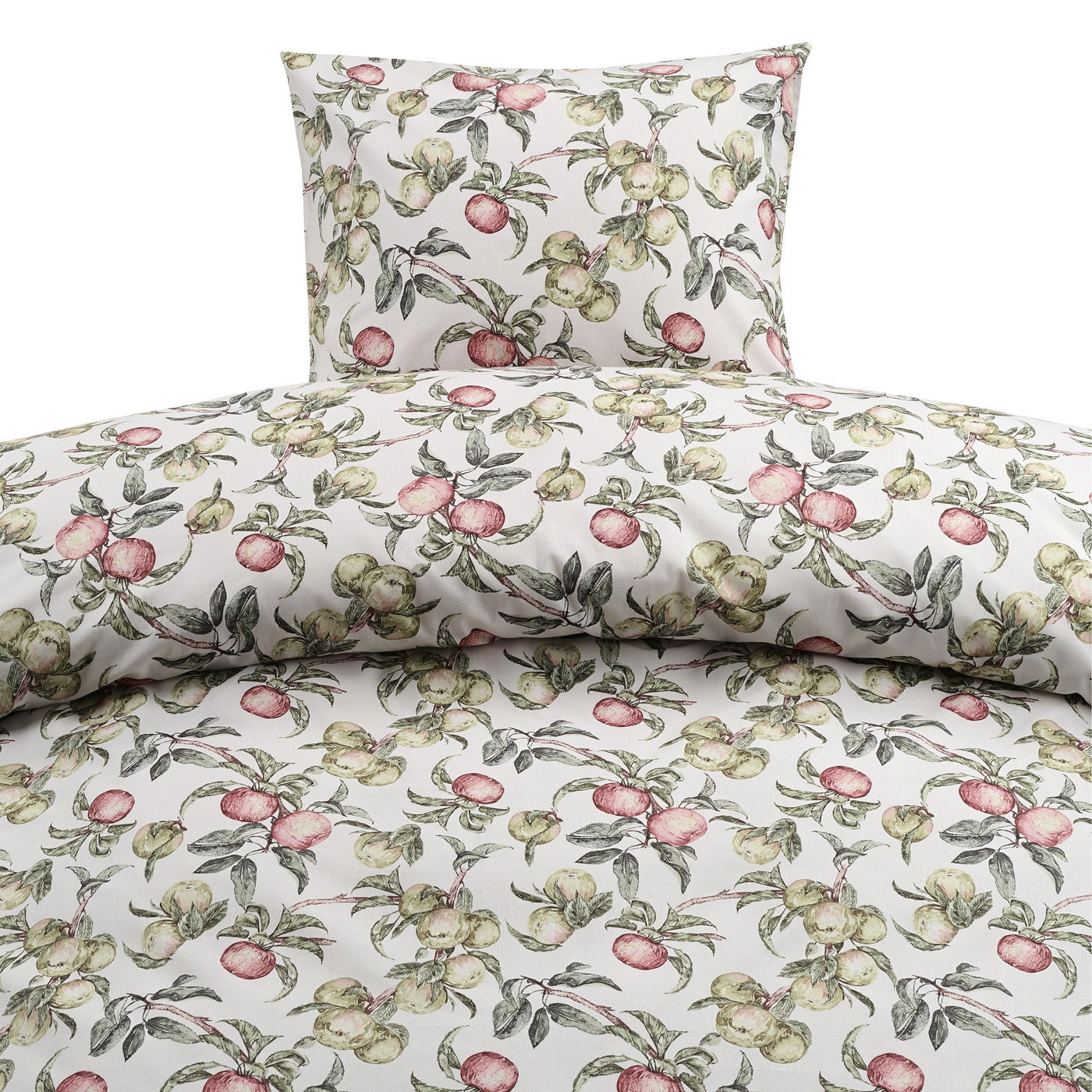 Äppellunden Multi Blommigt Bäddset Enkeltäcke 150x210 Borganäs of Sweden