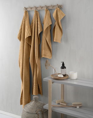 Basic Frotté Gul Badrumshandduk Borganäs of Sweden