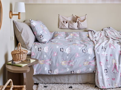 Prinsessa Grå Pläd 130x150 cm från Redlunds