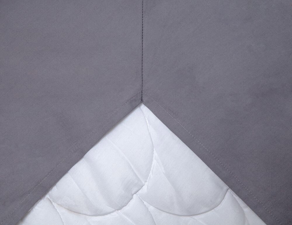 Kuvertlakan Percale Mörkgrå Dubbelsäng 140x200 Kosta Linnewäfveri