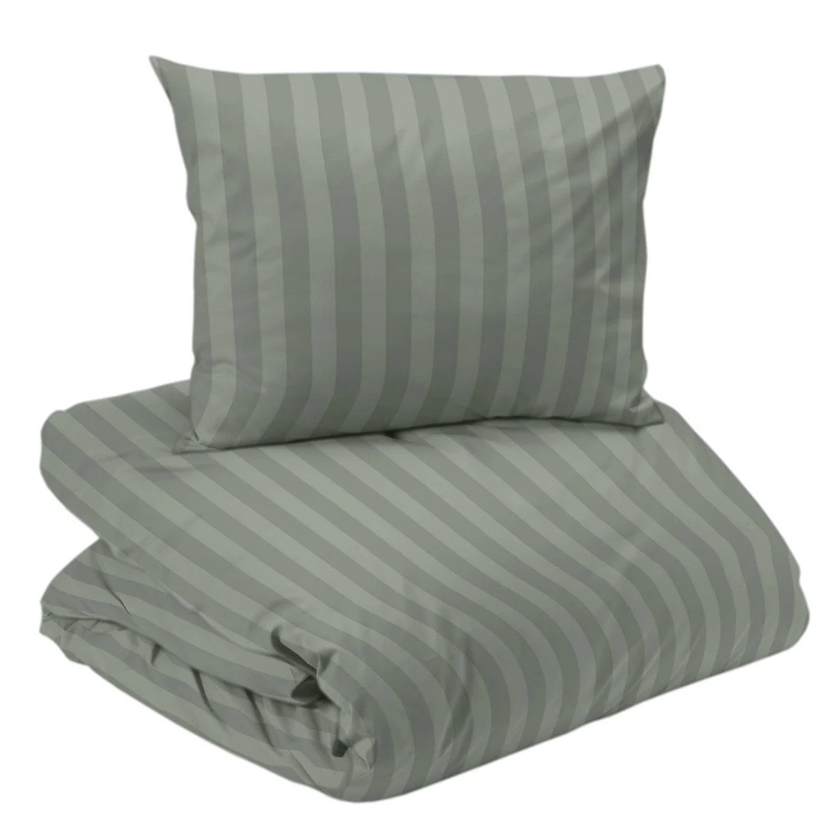 Hotell Mirage Bäddset Satin Grön Enkeltäcke 150x210 Redlunds