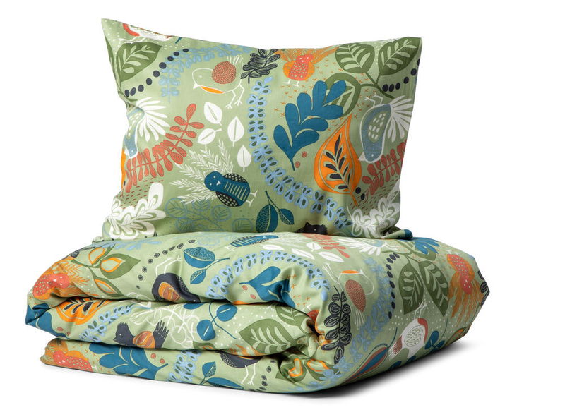 Örngott Stormhagen Grön Satin 50x60 Kosta Linnewäfveri