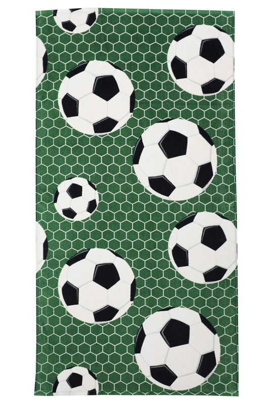 Badlakan Fotboll Grön Barn 65x130 Redlunds Badlakan Fotboll Grön Barn 65x130 Redlunds