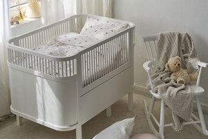 Hjärtrud Beige Barn SpjälsängBäddset 100x130 Borganäs of Sweden