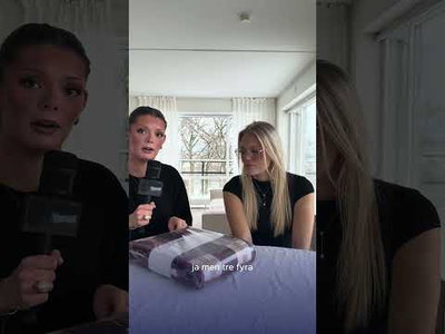 Hedekas Röd Flanell Rutigt Bäddset Enkeltäcke 150x210 Lord Nelson