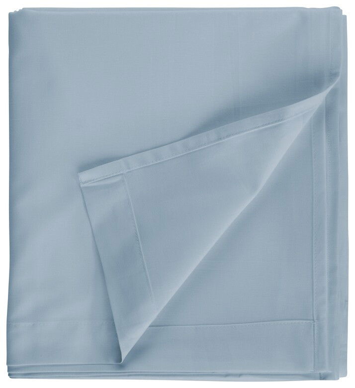 Lakan Blå Enkelsäng 180x260 Borganäs of Sweden