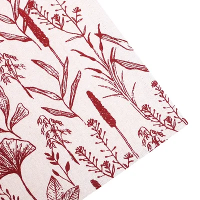Kökshandduk Linnea Röd/Linne 50x70 4-pack Classic Textile