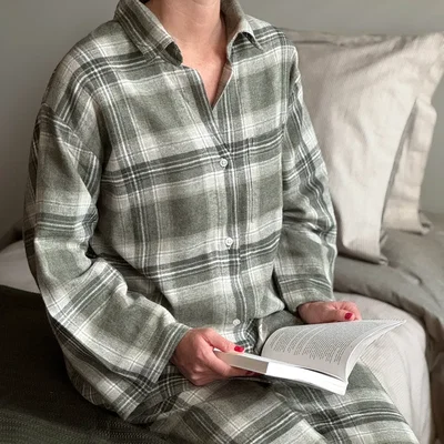 Pyjamas Arjeplog Grön Classic Textile