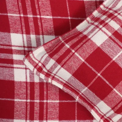 Örngott Sälen Flanell Rutigt Röd 50x60 Classic Textile