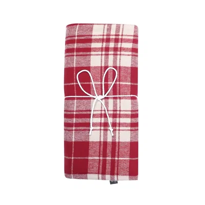 Örngott Sälen Flanell Rutigt Röd 50x60 Classic Textile