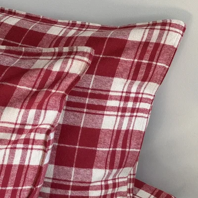 Örngott Sälen Flanell Rutigt Röd 50x60 Classic Textile