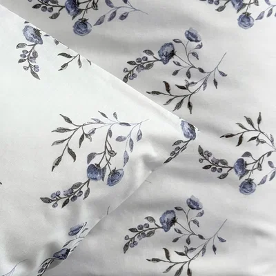 Örngott Olivia Blå/Vit Blommigt 50x60 Classic Textile