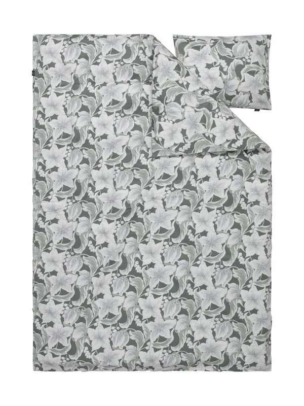 Hommedal Blommor Grön Satin Bäddset Enkeltäcke 150x210 Kosta Linnewäfveri aaG0qu9WftO036a1755501350