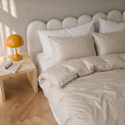 Bambu Bäddset Beige Enkeltäcke 150x210 Björk®