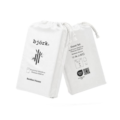 Bambu Bäddset Vit Enkeltäcke 150x210 Björk®
