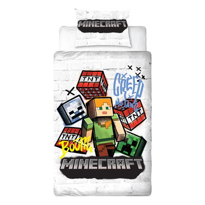 Minecraft Multi Barn Bäddset Enkeltäcke 150x210