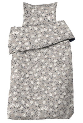 Hedvig Beige Blommigt Bäddset Enkeltäcke 150x210 Redlunds