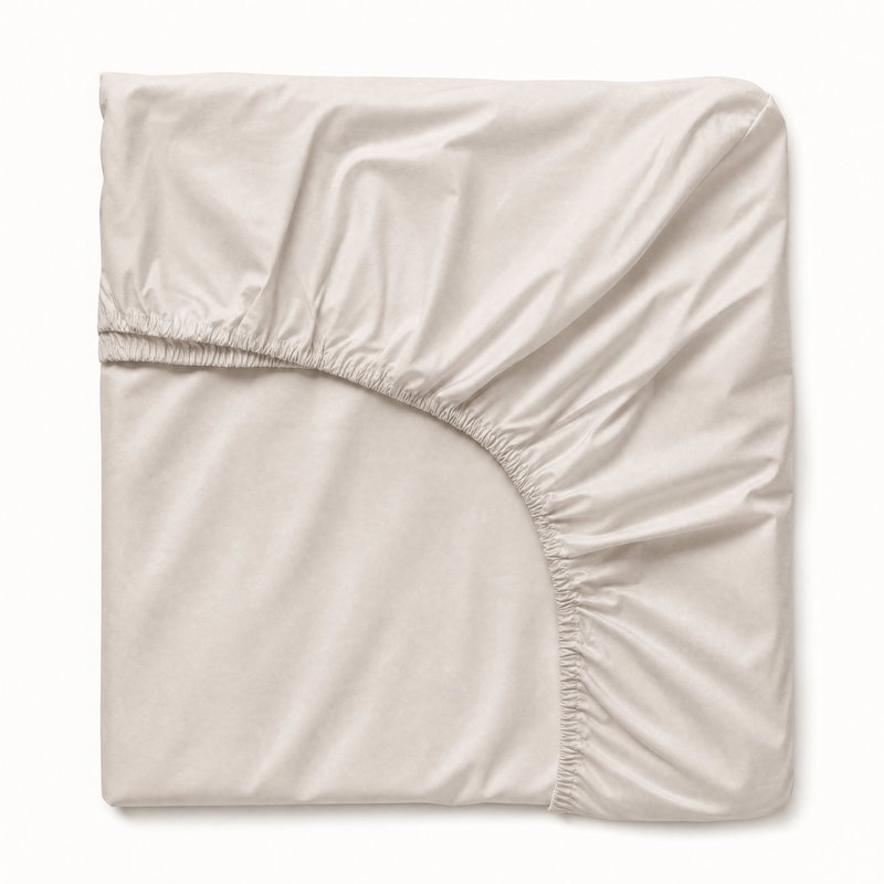 Dra på Lakan Beige Satin 90x200 Björk®