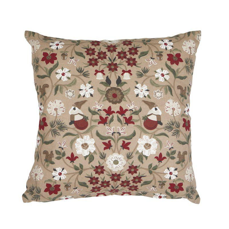 Julefrid Röd Kuddfodral 45x45 Fondaco Julefrid Röd Kuddfodral 45x45 Fondaco