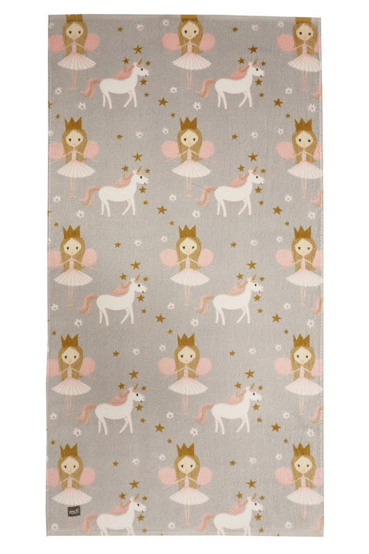 Badlakan Nellie Prinsessa Grå Barn 65x130 Redlunds Badlakan Nellie Prinsessa Grå Barn 65x130 Redlunds