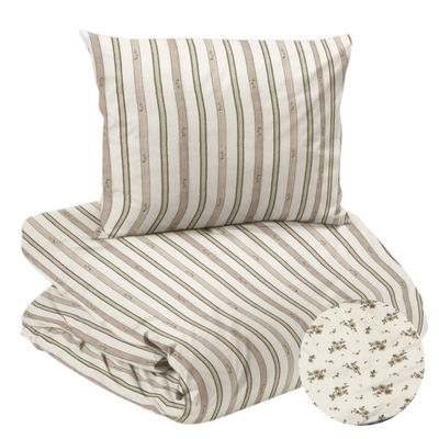 Stina Mullvad Blommor Bäckebölja Bäddset Enkeltäcke 150x210 Redlunds