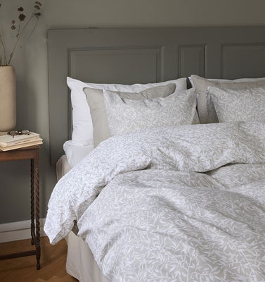 Garden Greige Bäddset Enkeltäcke 150x210 Borganäs of Sweden