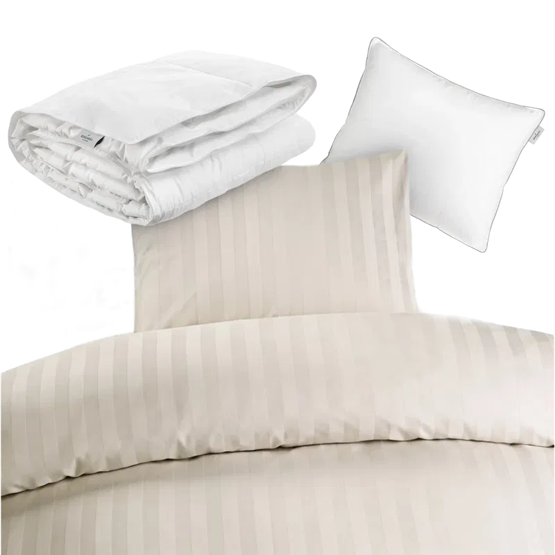 Hotellpaket Champagne Standard - Täcke, kudde och bäddset
