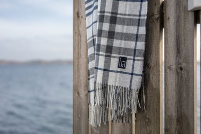 Pläd Tanger Grå Rutig 130x170 cm Kosta Linnewäfveri