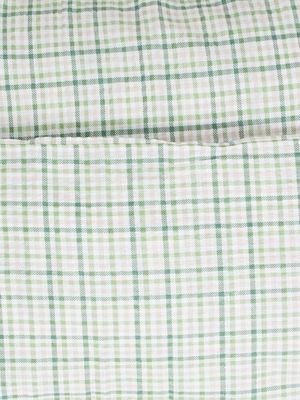 Dalskog Seersucker Grön Rutigt Bäckebölja Bäddset Enkeltäcke 150x210 Kosta Linnewäfveri