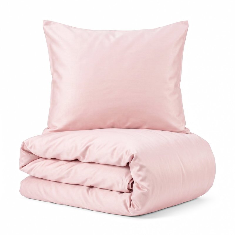 Bambu Bäddset Rosa Enkeltäcke 150x210 Björk®