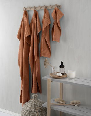 Basic Frotté Rost Badrumshandduk Borganäs of Sweden