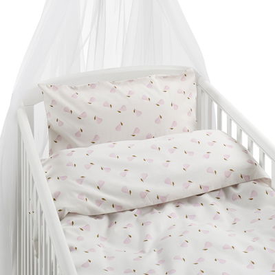 Päron Rosa Barn SpjälsängBäddset 100x130 Borganäs of Sweden