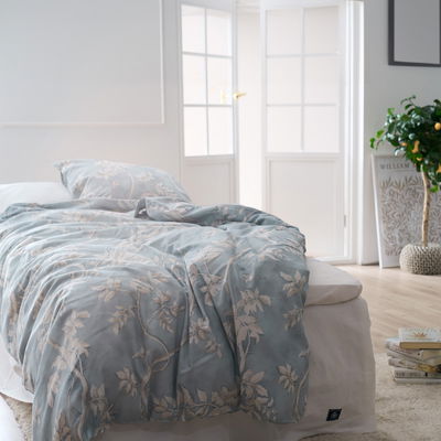 Trailing Tree Aqua Blommigt Bäddset Enkeltäcke 150x210 Grand Design