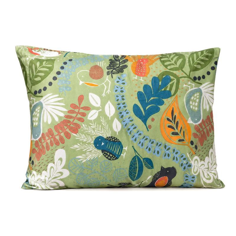 Örngott Stormhagen Grön Satin 50x60 Kosta Linnewäfveri