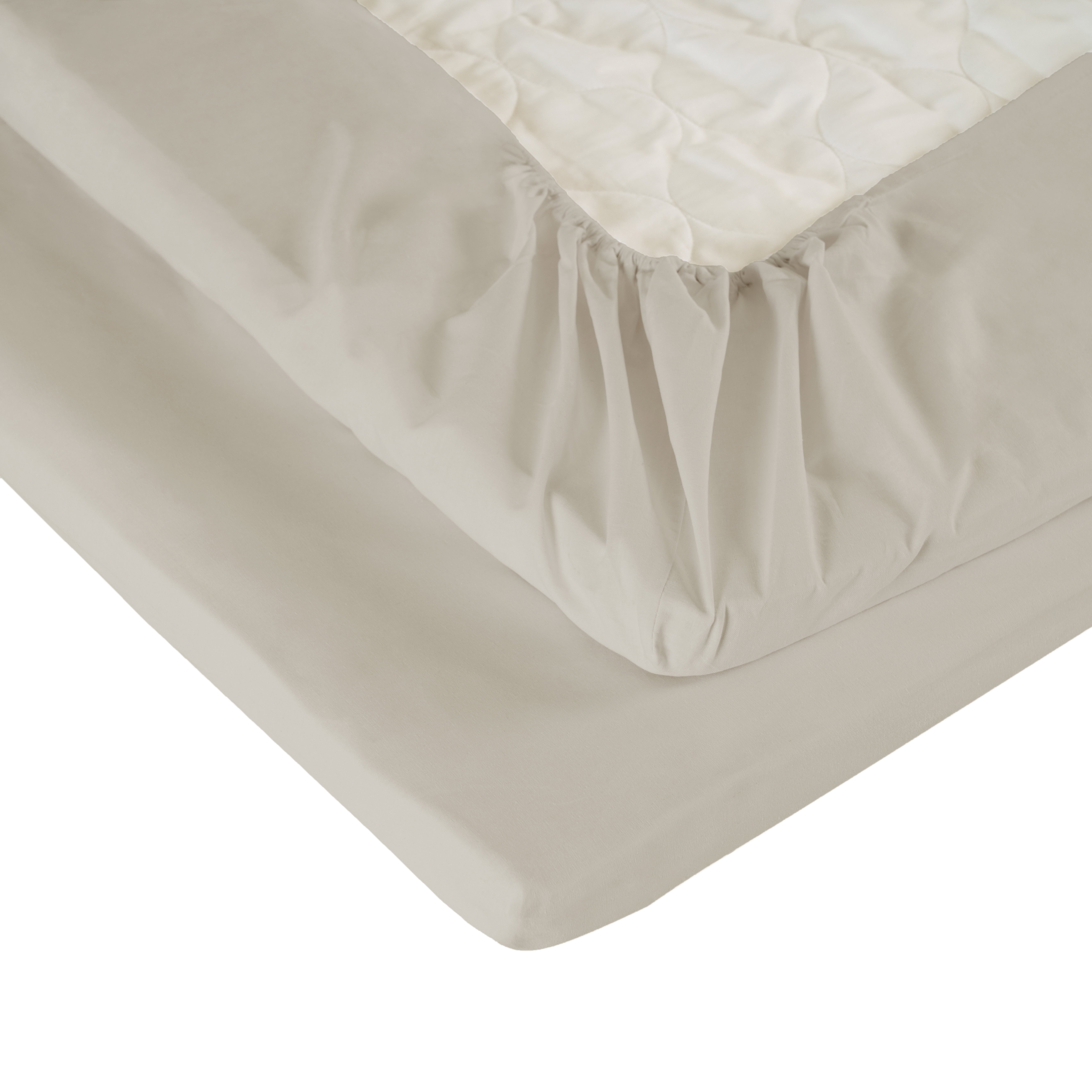 Dra på lakan Beige Enkelsäng 120x200 Nina Royal