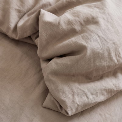 Bäddset Brun Dubbeltäcke 220x210 Björk®