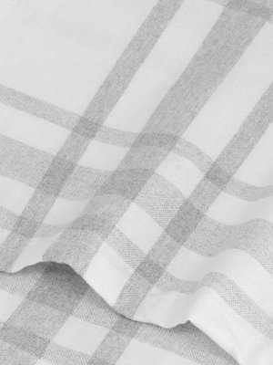 Kökshandduk Rutig Återvunnen Grå 40x60 Kosta Linnewäfveri