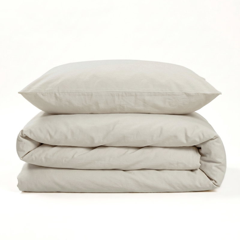 Bäddset Beige Enkeltäcke 150x210 Björk®