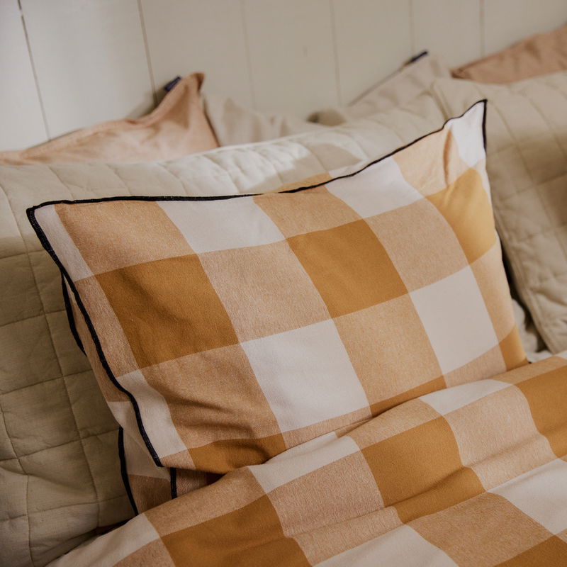 Rutigt Flanell Lejonfärgat Terrakotta Örngott 50x60 Gripsholm kRyMUes7prKYX6D1759660143