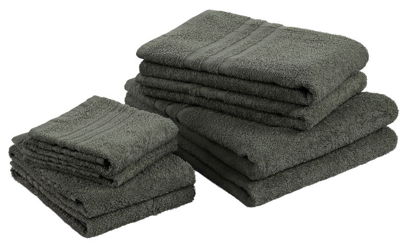 Basic Frotté Mörkgrön Badrumshandduk Borganäs of Sweden l42NWc7s6d6ofJM1737534313