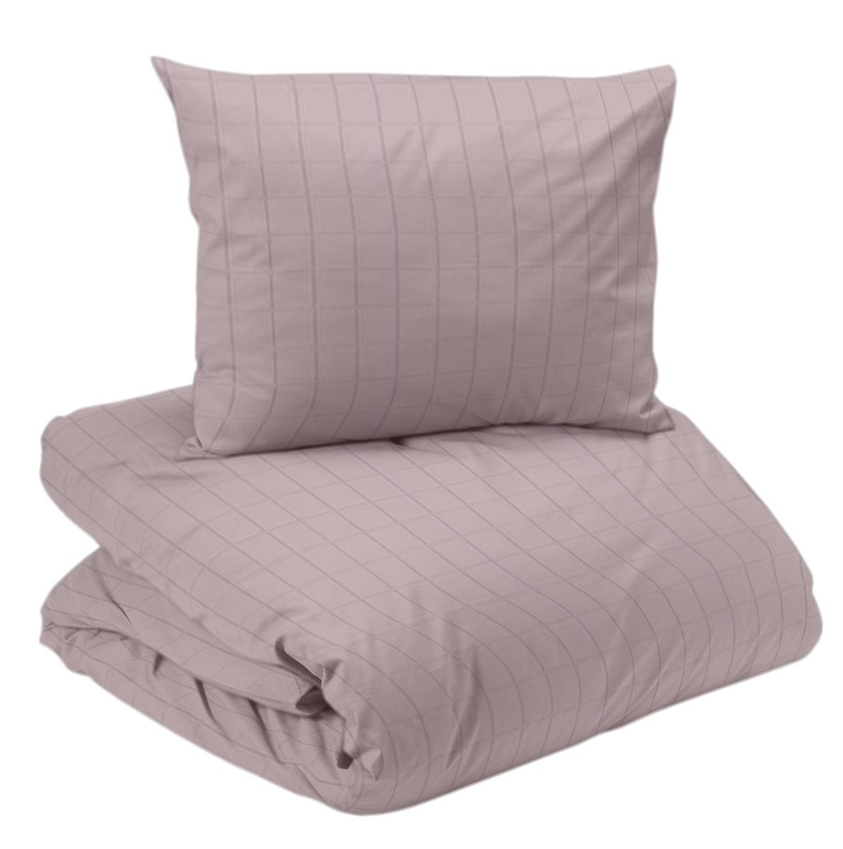 Square Satin Rosa Bäddset Enkeltäcke 150x210 Redlunds