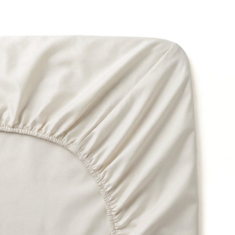 Dra på lakan Beige Bambu 90x200 Björk®