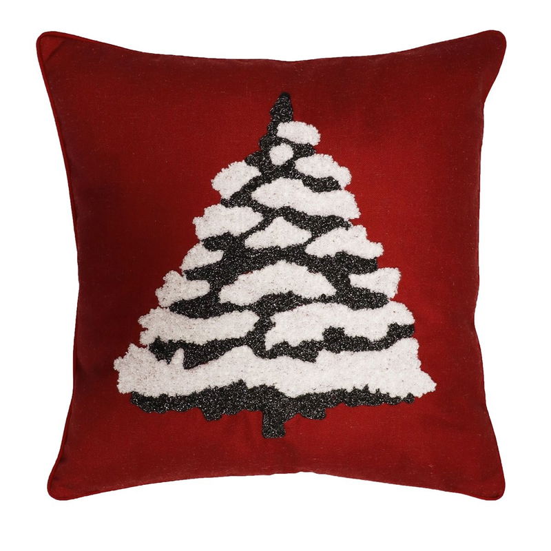 Christmas Tree Röd Kuddfodral 45x45 Redlunds