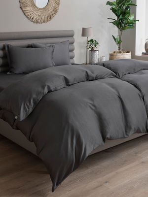 Bambu Påslakan Grå Enkeltäcke 150x210 Tempur